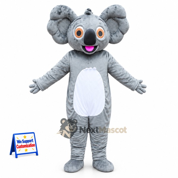 Koala Mascot Costume - Gray for School Events