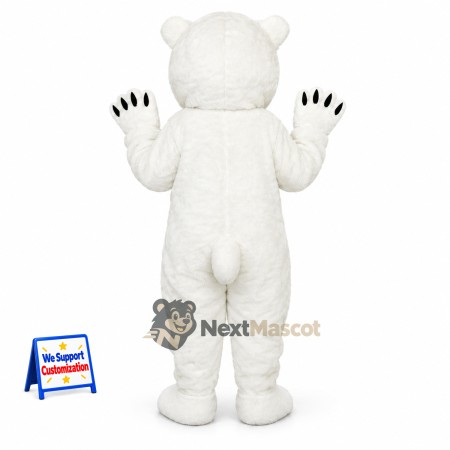 Polar Bear Mascot Costume for Community Events Polar Bear Mascot Costume for Community Events