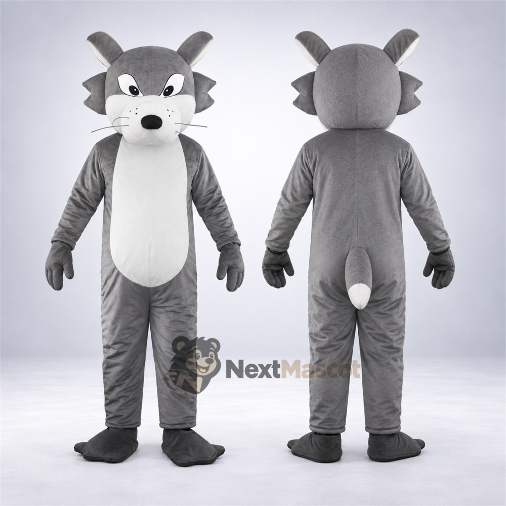 Wolf Mascot Costume - Gray for Street Fairs Wolf Mascot Costume - Gray for Street Fairs