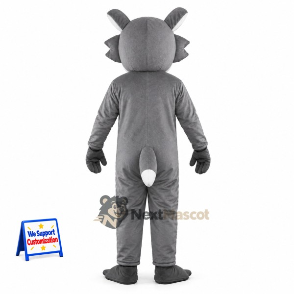 Wolf Mascot Costume - Gray for Street Fairs