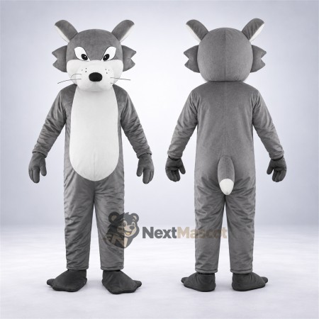 Wolf Mascot Costume - Gray for Street Fairs Wolf Mascot Costume - Gray for Street Fairs