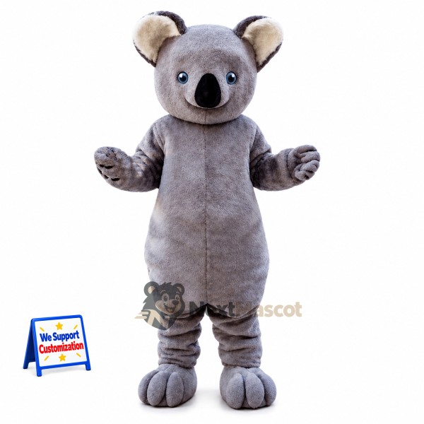 Koala Mascot Costume - Gray for Community Events