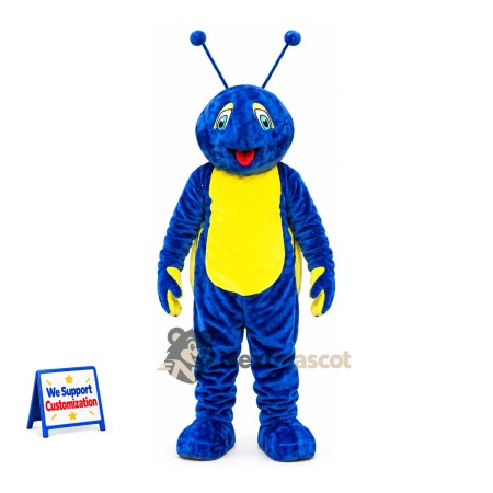 Ant Mascot Costume - Blue, Yellow Belly Ant Mascot Costume - Blue, Yellow Belly