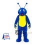 Ant Mascot Costume - Blue, Yellow Belly