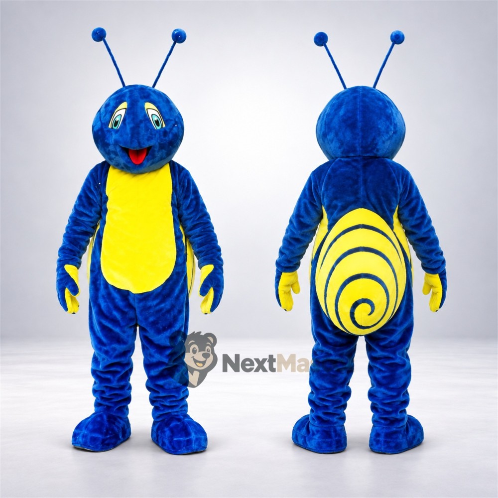 Ant Mascot Costume - Blue, Yellow Belly Ant Mascot Costume - Blue, Yellow Belly