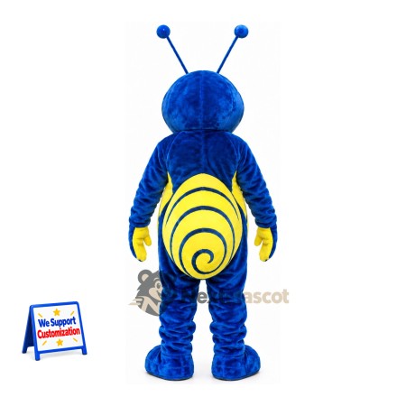 Ant Mascot Costume - Blue, Yellow Belly Ant Mascot Costume - Blue, Yellow Belly