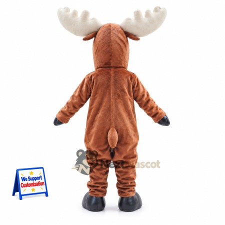 Moose Mascot Costume - Brown for School Spirit Moose Mascot Costume - Brown for School Spirit