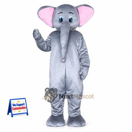 Elephant Mascot Costume - Gray for Birthday Parties Elephant Mascot Costume - Gray for Birthday Parties