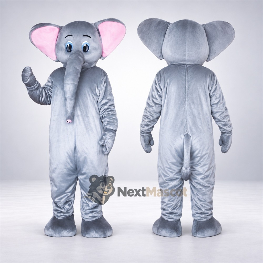 Elephant Mascot Costume - Gray for Birthday Parties Elephant Mascot Costume - Gray for Birthday Parties