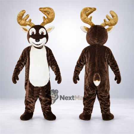 Deer Mascot Costume - Brown for Sports Days Deer Mascot Costume - Brown for Sports Days