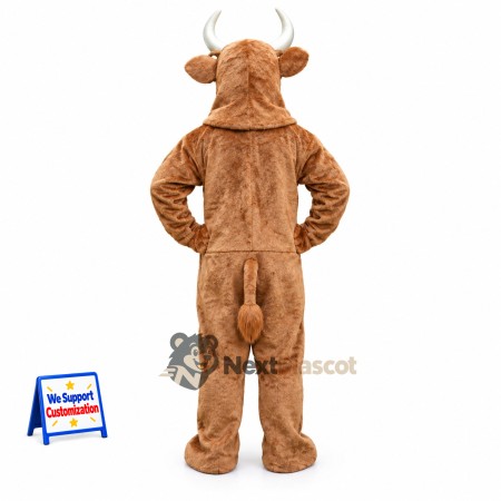 Bull Mascot Costume - Brown for Festivals Bull Mascot Costume - Brown for Festivals