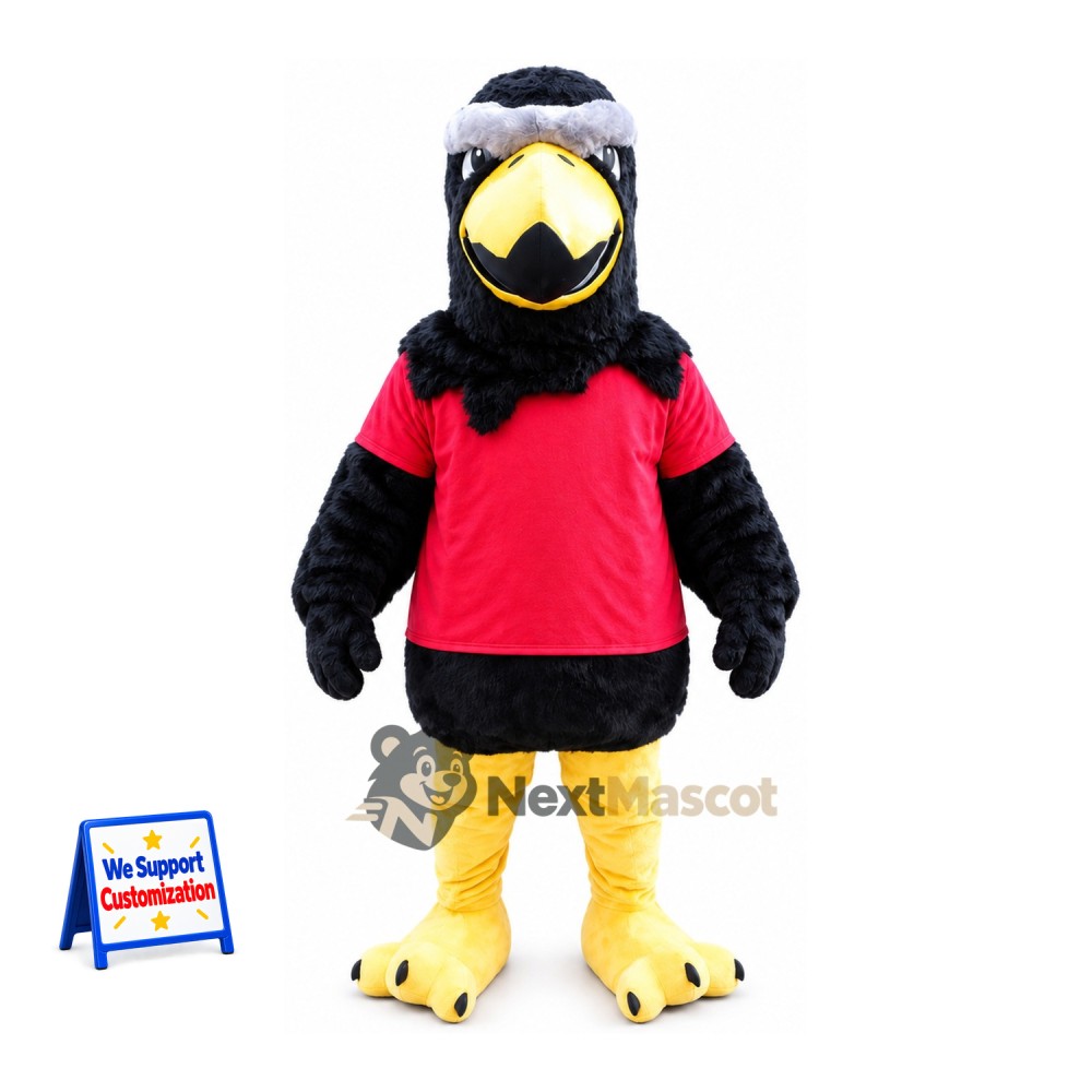 Eagle Mascot Costume - Red Shirt Eagle Mascot Costume - Red Shirt
