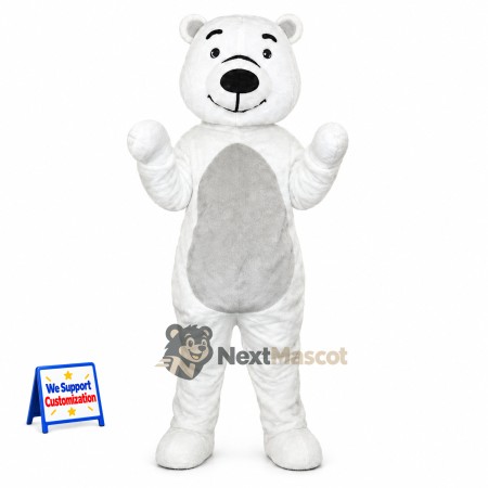 Bear Mascot Costume - White for Community Events Bear Mascot Costume - White for Community Events