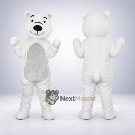 Bear Mascot Costume - White for Community Events Bear Mascot Costume - White for Community Events