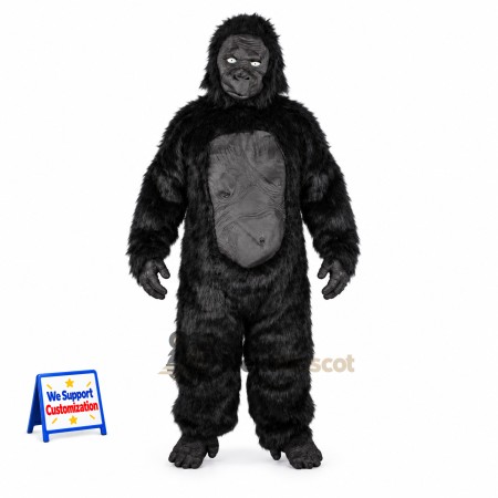 Gorilla Mascot Costume - Black for School Spirit Gorilla Mascot Costume - Black for School Spirit