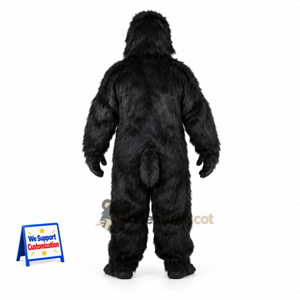 Gorilla Mascot Costume - Black for School Spirit Gorilla Mascot Costume - Black for School Spirit