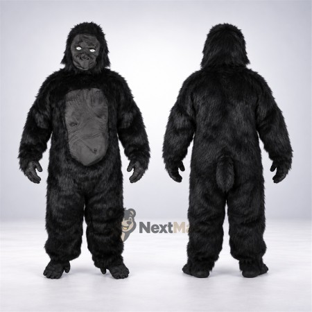 Gorilla Mascot Costume - Black for School Spirit Gorilla Mascot Costume - Black for School Spirit