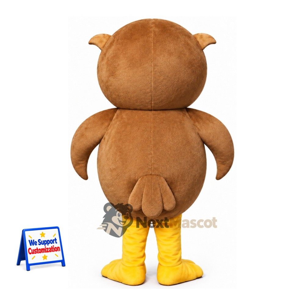 Owl Mascot Costume - Brown for Community Events Owl Mascot Costume - Brown for Community Events