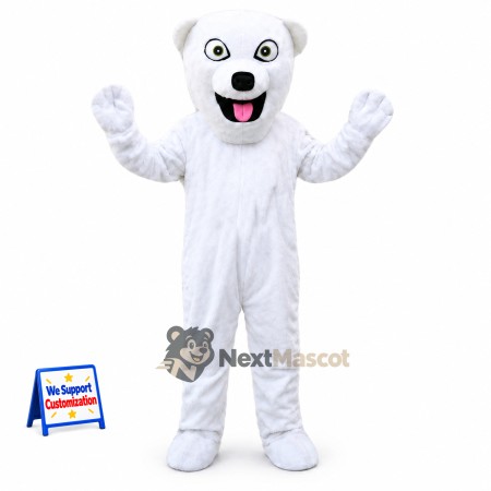 Bear Mascot Costume - White for Festivals Bear Mascot Costume - White for Festivals