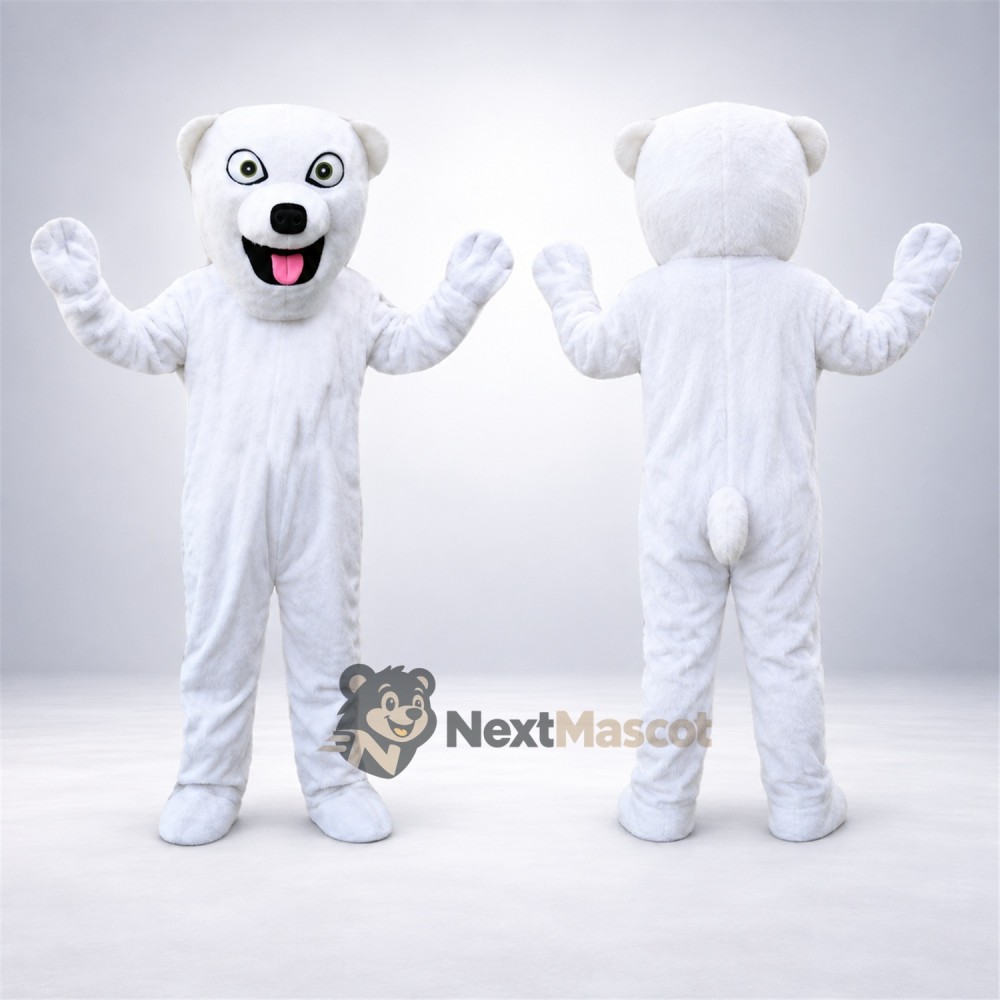 Bear Mascot Costume - White for Festivals Bear Mascot Costume - White for Festivals
