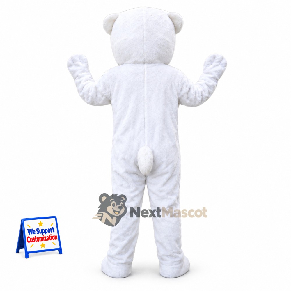 Bear Mascot Costume - White for Festivals Bear Mascot Costume - White for Festivals