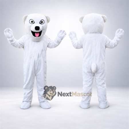 Bear Mascot Costume - White for Festivals Bear Mascot Costume - White for Festivals