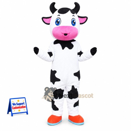 Cow Mascot Costume - Spotted for Team Events Cow Mascot Costume - Spotted for Team Events