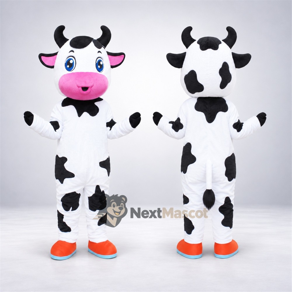 Cow Mascot Costume - Spotted for Team Events Cow Mascot Costume - Spotted for Team Events