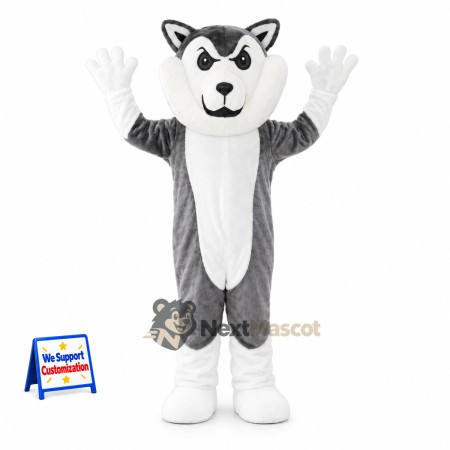Husky Mascot Costume - Gray for School Spirit Husky Mascot Costume - Gray for School Spirit
