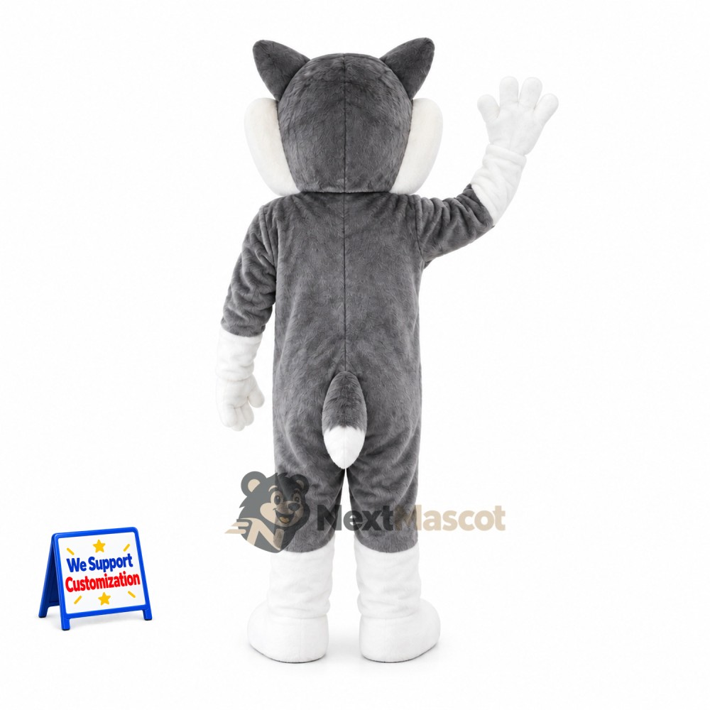 Husky Mascot Costume - Gray for School Spirit Husky Mascot Costume - Gray for School Spirit