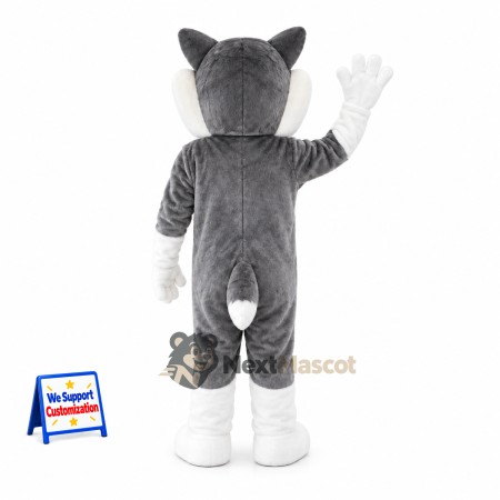 Husky Mascot Costume - Gray for School Spirit Husky Mascot Costume - Gray for School Spirit