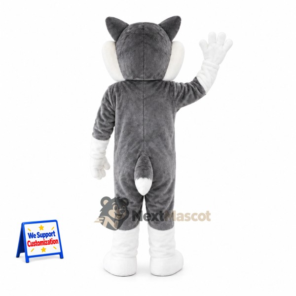 Husky Mascot Costume - Gray for School Spirit Husky Mascot Costume - Gray for School Spirit