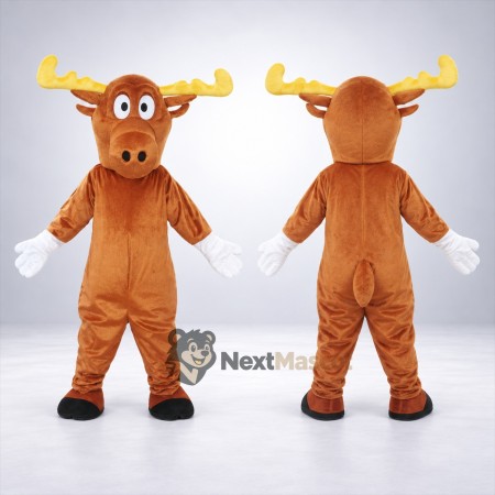 Moose Mascot Costume - Brown for Team Events Moose Mascot Costume - Brown for Team Events