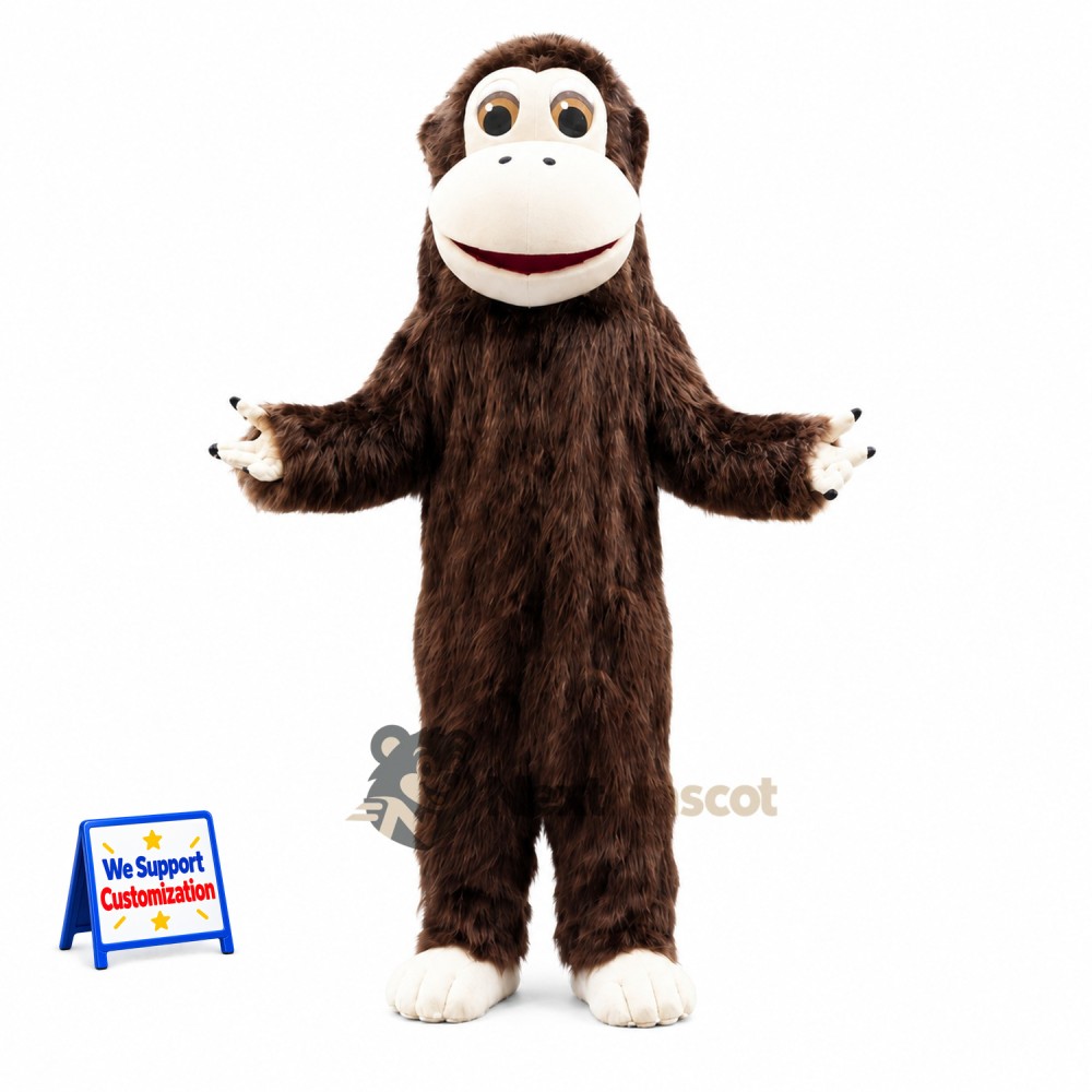 Monkey Mascot Costume - Brown for Birthday Parties Monkey Mascot Costume - Brown for Birthday Parties