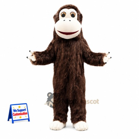Monkey Mascot Costume - Brown for Birthday Parties Monkey Mascot Costume - Brown for Birthday Parties
