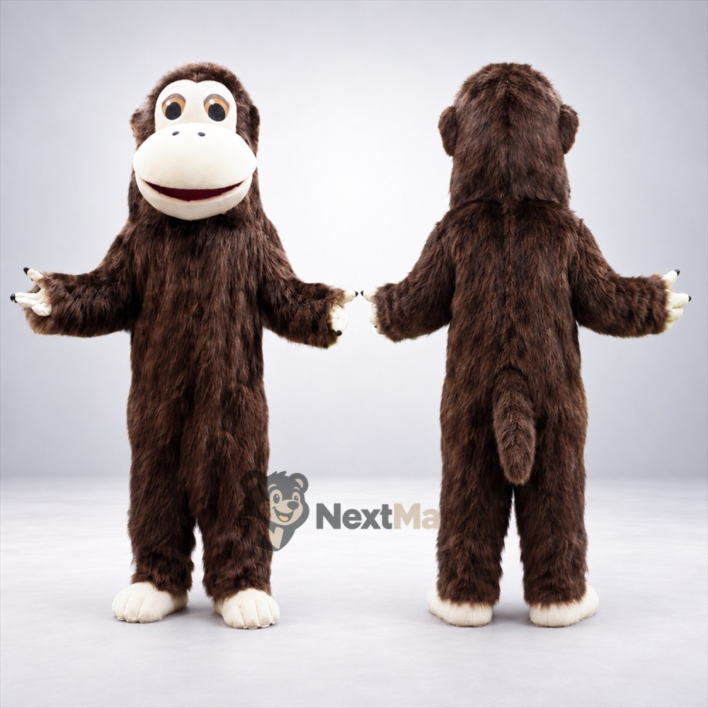 Monkey Mascot Costume - Brown for Birthday Parties Monkey Mascot Costume - Brown for Birthday Parties