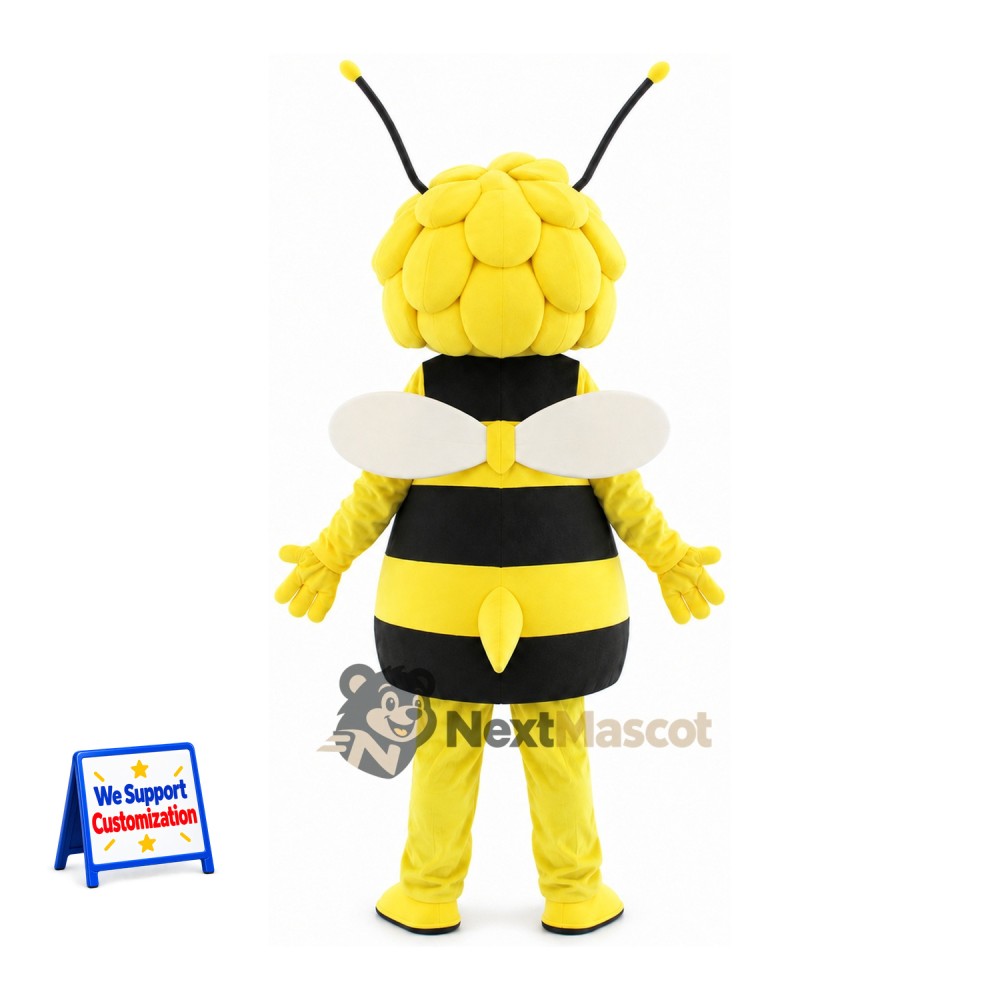 Bee Mascot Costume - Yellow, Textured Head Bee Mascot Costume - Yellow, Textured Head