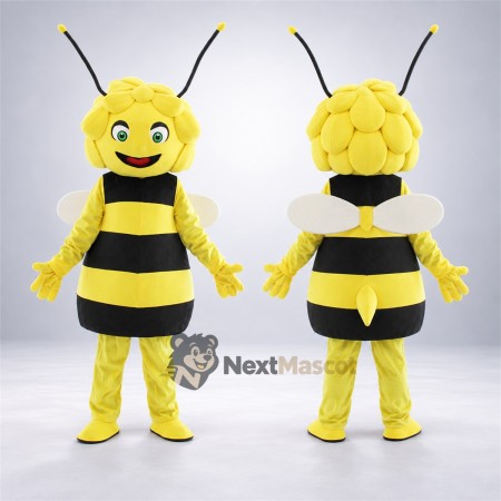 Bee Mascot Costume - Yellow, Textured Head Bee Mascot Costume - Yellow, Textured Head