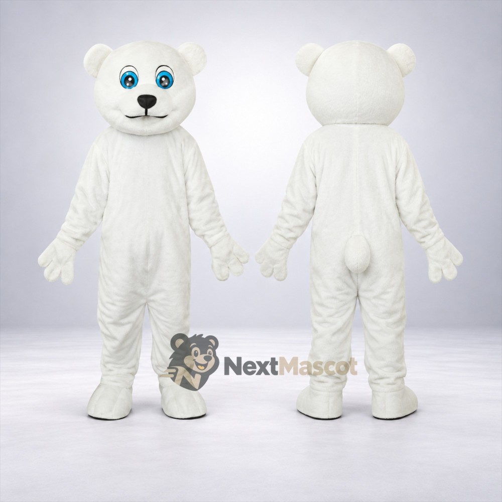 Bear Mascot Costume - White for Birthday Parties Bear Mascot Costume - White for Birthday Parties