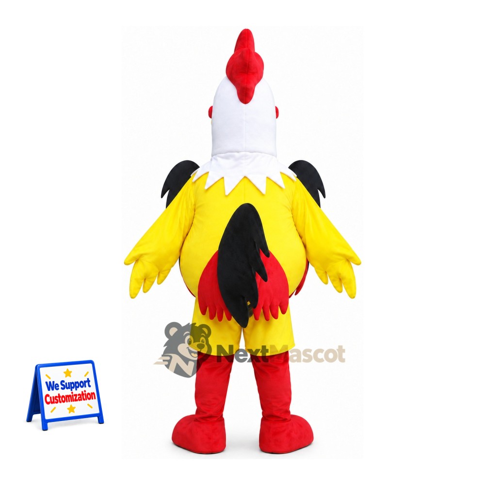 Rooster Mascot Costume - Yellow for Community Events