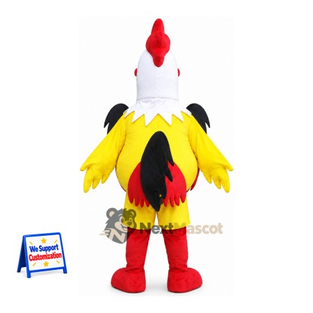 Rooster Mascot Costume - Yellow for Community Events