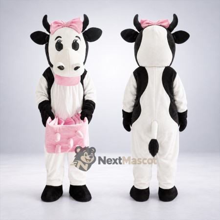 Cow Mascot Costume - Pink Skirt Cow Mascot Costume - Pink Skirt