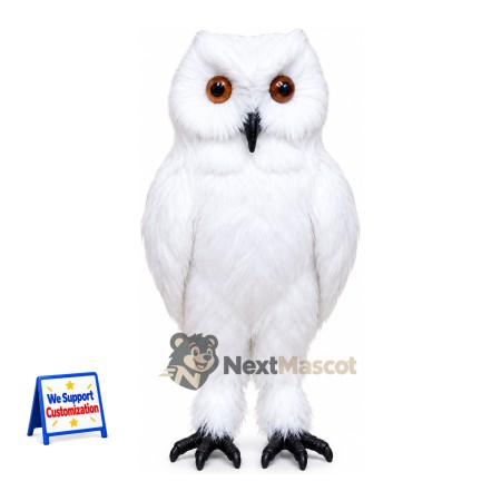 Owl Mascot Costume - White Owl Mascot Costume - White