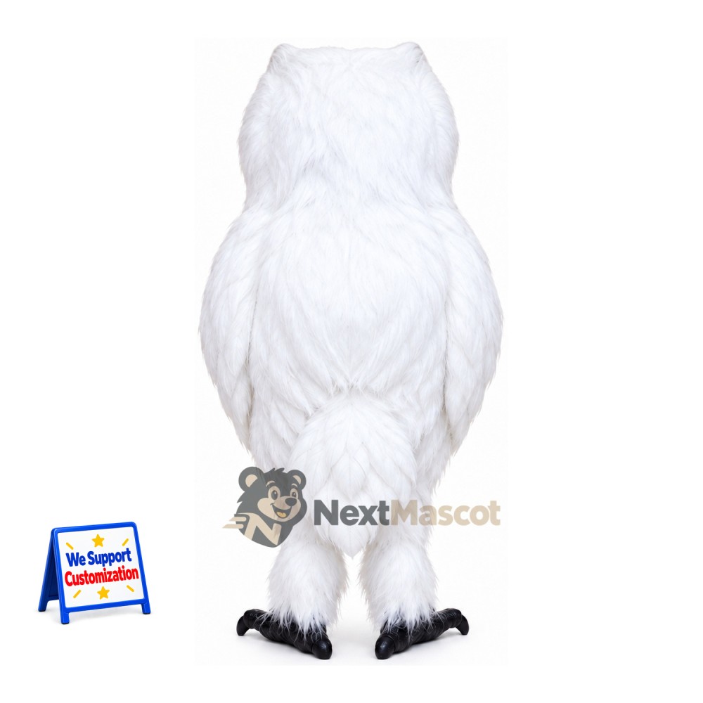 Owl Mascot Costume - White Owl Mascot Costume - White
