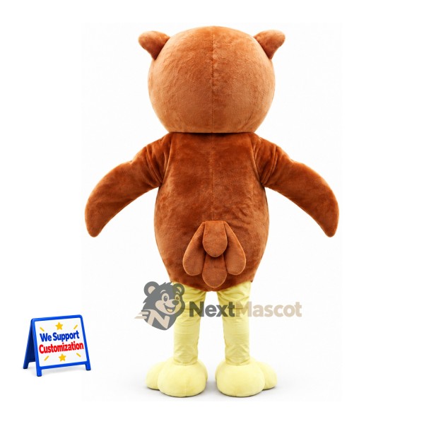 Owl Mascot Costume - Brown for Festivals Owl Mascot Costume - Brown for Festivals