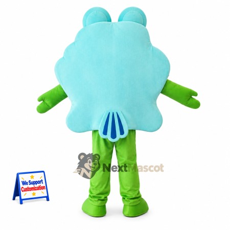Seashell Mascot Costume - Blue Seashell Mascot Costume - Blue