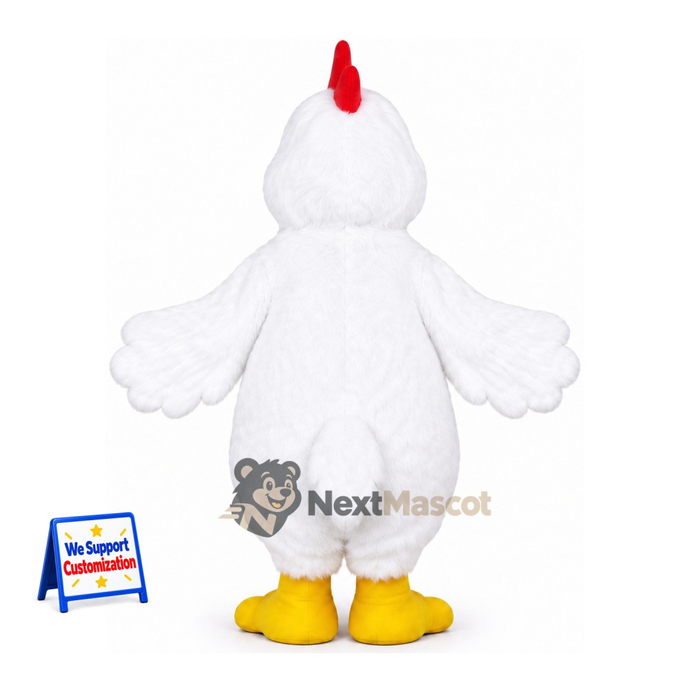 Rooster Mascot Costume - White for Community Events Rooster Mascot Costume - White for Community Events
