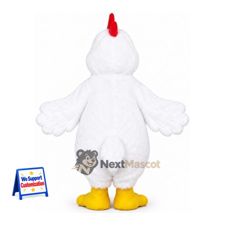 Rooster Mascot Costume - White for Community Events Rooster Mascot Costume - White for Community Events