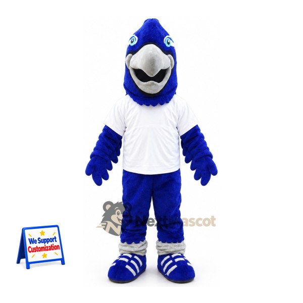 Blue Jay Mascot Costume - White Shirt for Parades