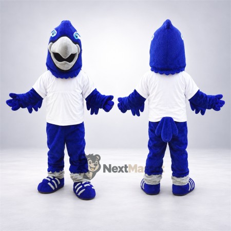 Blue Jay Mascot Costume - White Shirt for Parades Blue Jay Mascot Costume - White Shirt for Parades